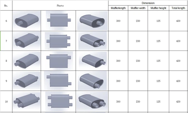 exhaust universal muffler size2 exhaust universal muffler size2