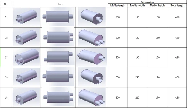 exhaust universal muffler size3 exhaust universal muffler size3